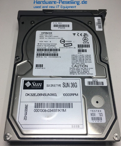 Hitachi sun 36gb scsi u320 - 36gb,