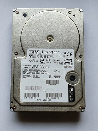 Ibm ic35l036ucdy10 0 - ibm, ic35l036ucdy10-0