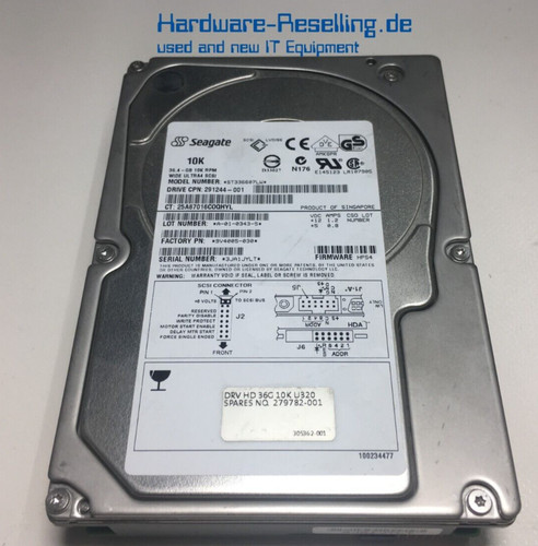 Seagate 36gb scsi - u320, 10k
